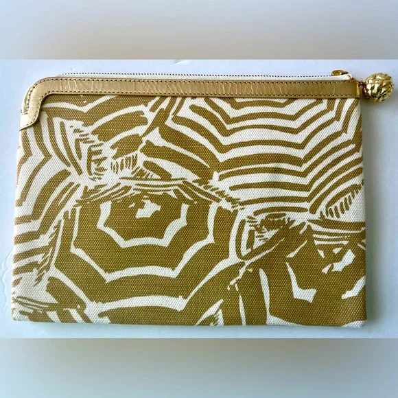 Lilly Pulitzer Gold Metallic "Oh Cabana Boy" Southside
Clutch New Without Tags - Picture 2 of 8